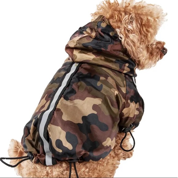 Pet Life Other - NWT! Pet Life Reflecta-Sport Rainbreaker Dog Raincoat Jacket with Removable Hood